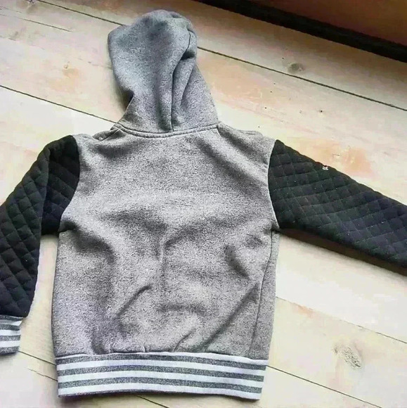 US Polo Assn Graphics Logo Button Up Varsity Jacket Coat Boys Size 7 Gray - Picture 7 of 7